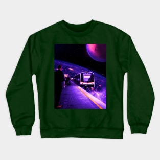 Space train Crewneck Sweatshirt